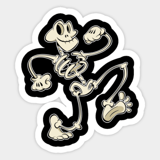 Keep on Truckin' Skeleton Sticker